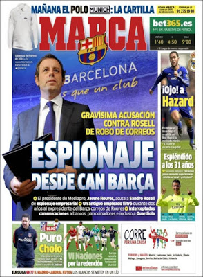Portada Marca: espionaje desde Can Barça