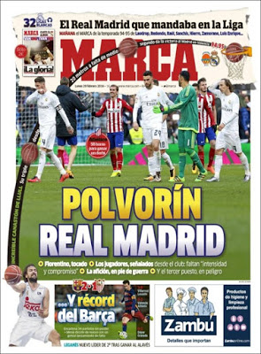 Portada Marca: polvorín Real Madrid Portada Marca: polvorín Real Madrid