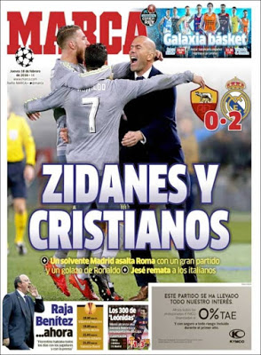 Portada Marca: Zidanes y Cristianos