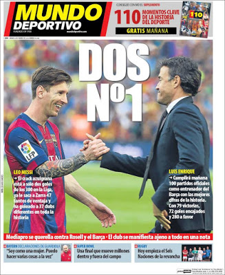 Portada Mundo Deportivo: leo y lucho