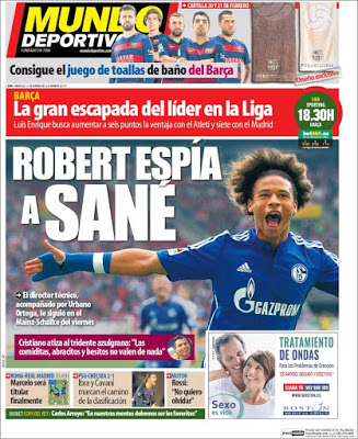 Portada Mundo Deportivo: Sané Portada Mundo Deportivo: Sané
