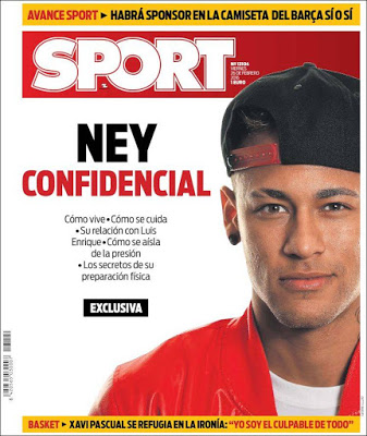 Portada Sport: Ney confidencial Portada Sport: Ney confidencial