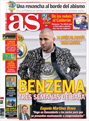 Portada As: baja Benzema