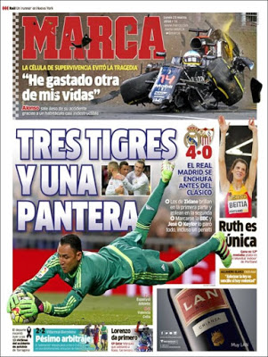 Portada Marca: Tres tigres y una pantera Portada Marca: Tres tigres y una pantera