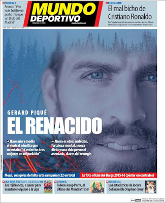 Portada Mundo Deportivo: Piqué el renacido