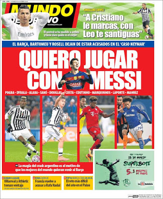 Se acabó la fiesta de Neymar, Aubameyang al Madrid: las portadas