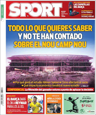 Portada Sport: El Nou Camp Nou Portada Sport: El Nou Camp Nou
