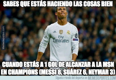 Los memes del Atlético Madrid-Barcelona champions cristiano ronaldo