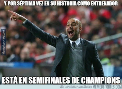 Los mejores memes del sorteo de semifinales Champions League pep guardiola