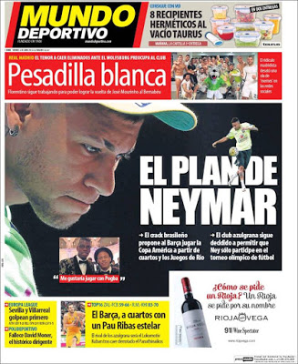 Portada Mundo Deportivo: el plan Neymar Portada Mundo Deportivo: el plan Neymar