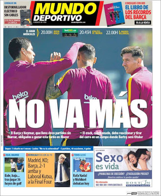 Portada Mundo Deportivo: No va más