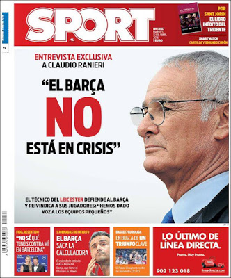 Portada Sport: Entrevista a Ranieri