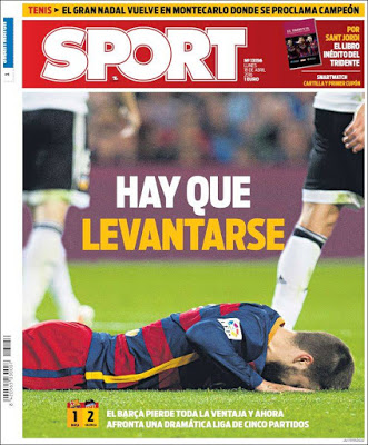 Portada Sport: Hay que levantarse