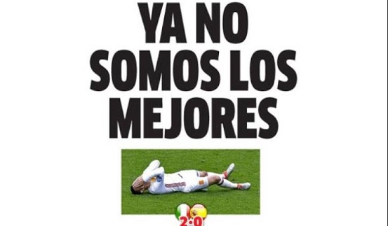 España cae ante Italia en la Euro, adiós a un ciclo glorioso: portadas España cae ante Italia eurocopa