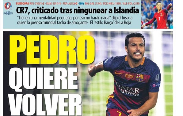 Once ideal sin Iniesta, Kroos vale más que Pogba: las portadas Pedro quiere volver