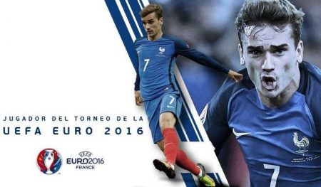 Mejor jugador de la Eurocopa (MVP): Griezmann Mejor jugador de la Eurocopa (MVP): Griezmann
