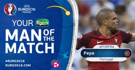 Mejor jugador de la final: Pepe (Portugal) Mejor jugador de la final: Pepe (Portugal)