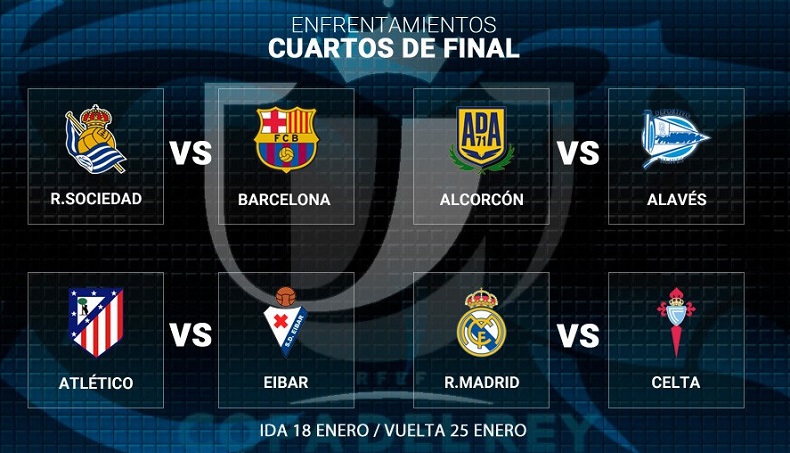 Cuartos Copa del Rey 2017 | Calendario Cuartos Copa del Rey 2017