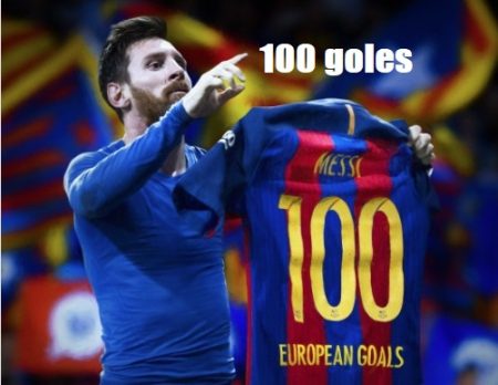 Leo Messi 100 goles UEFA