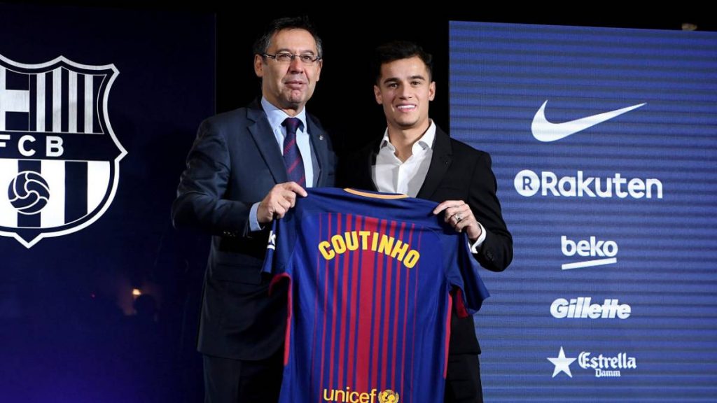 Imagenes presentacion Coutinho Camp Nou
