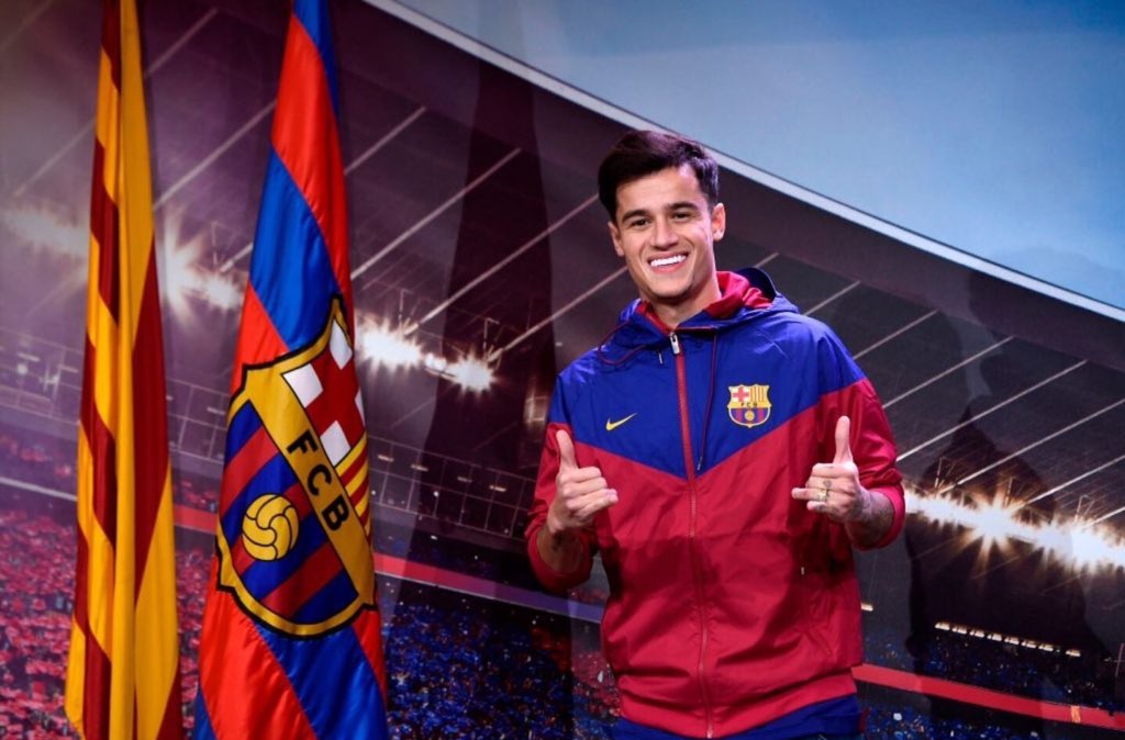 Imagenes presentacion Coutinho Camp Nou