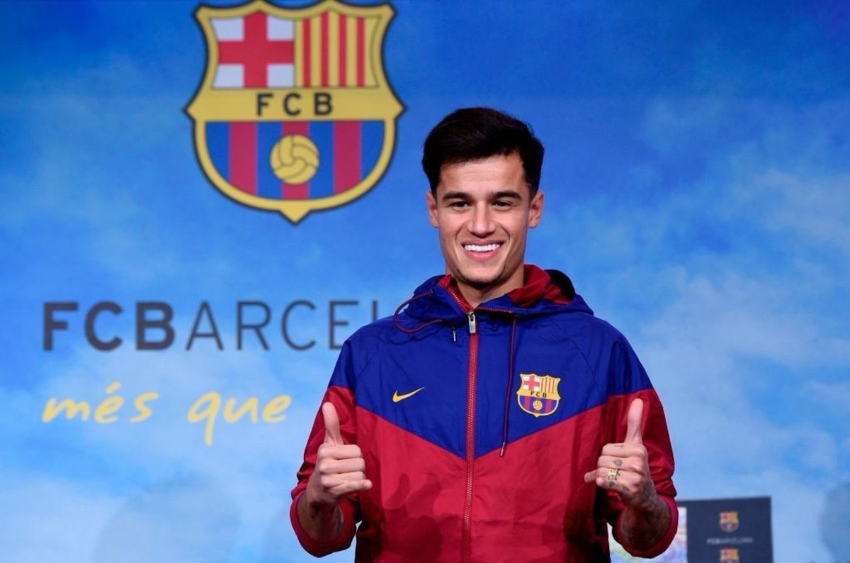 Imagenes presentacion Coutinho Camp Nou