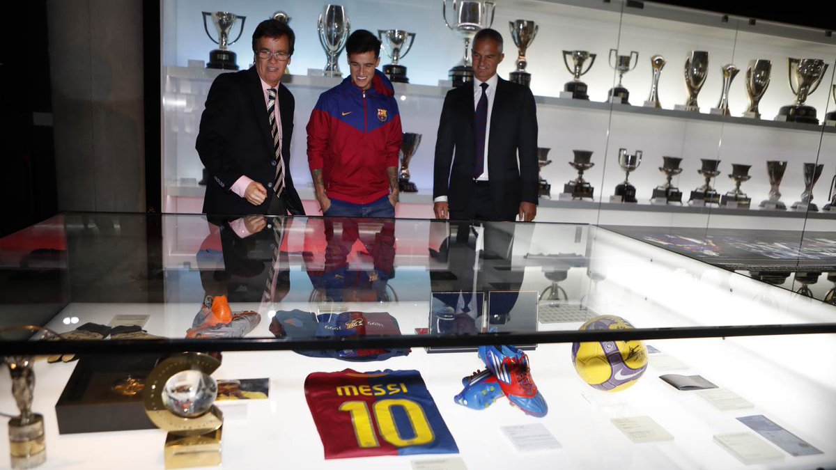 Imagenes presentacion Coutinho Camp Nou