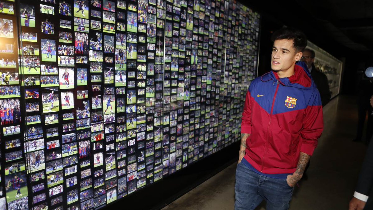 Imagenes presentacion Coutinho Camp Nou