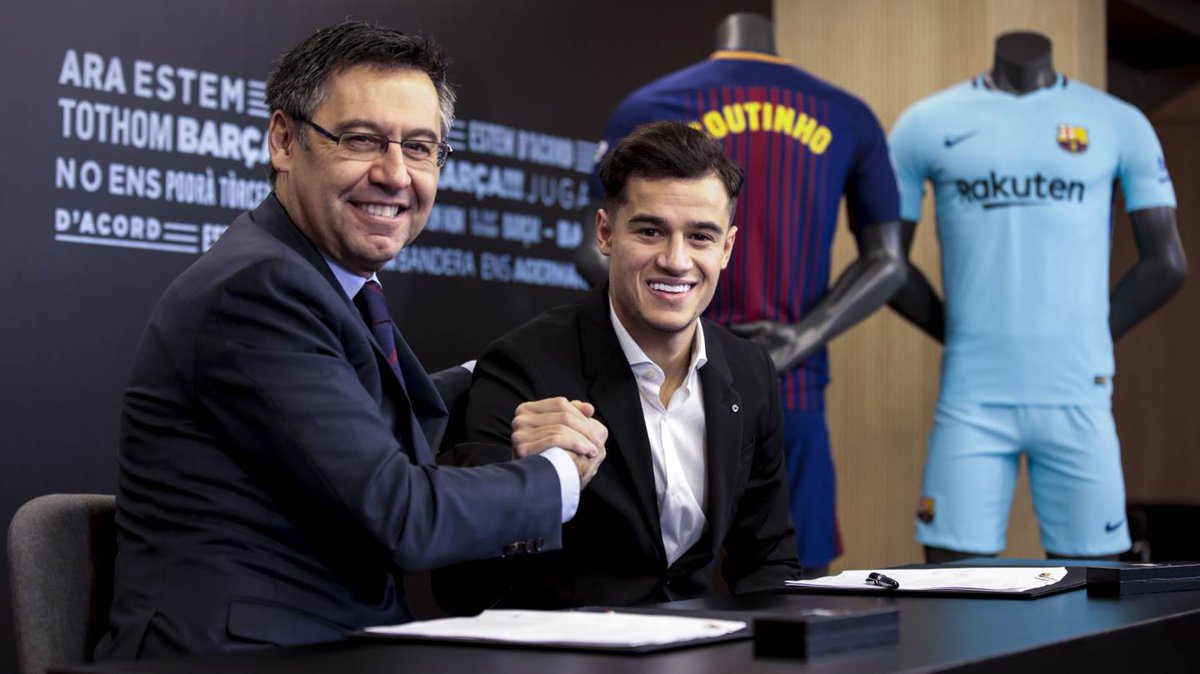 Imagenes presentacion Coutinho Camp Nou