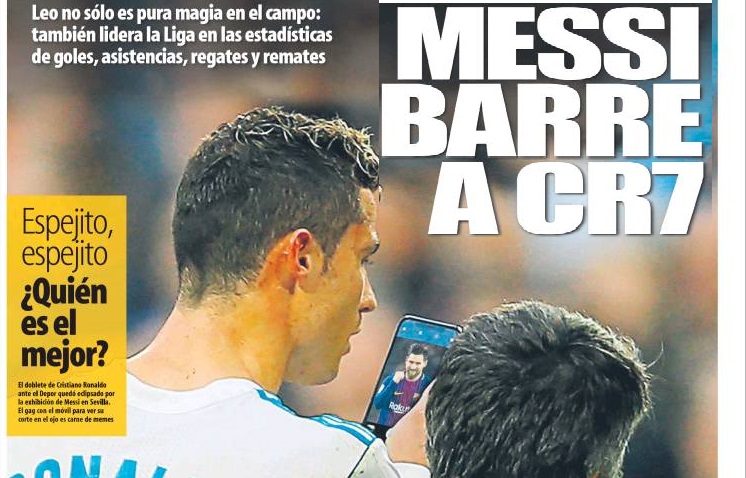 Messi barre a Cristiano