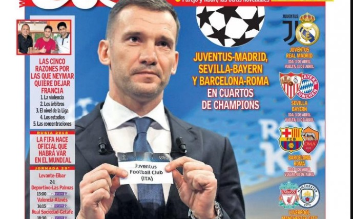Dos huesos y un dulce en el Sorteo de Cuartos de Champions | Las Portadas Dos huesos y un dulce