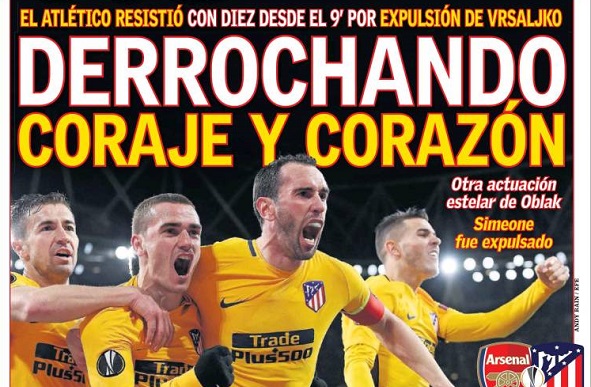 Atlético coraje