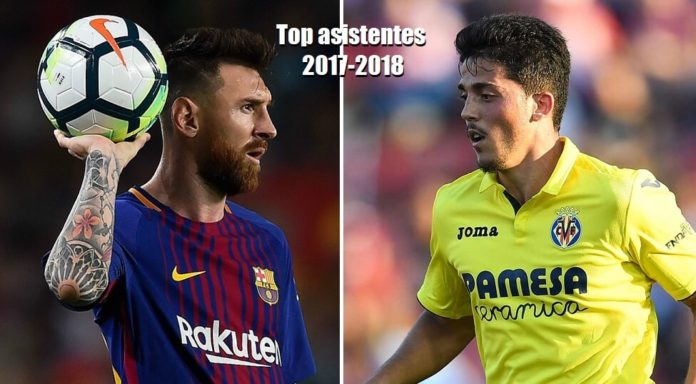 Messi y Fornals máximos asistentes Liga Española 2017-2018 Messi y Fornals máximos asistentes Liga Española 2017-2018