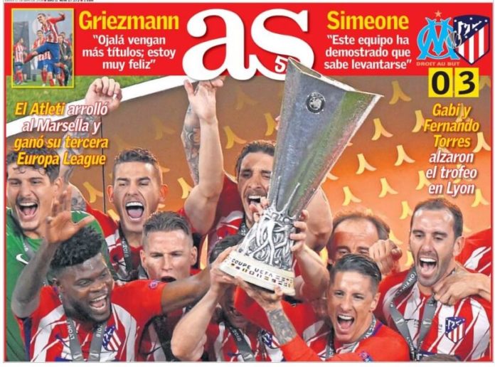 Tercera Europa League para el Atlético Tercera Europa League para el Atlético