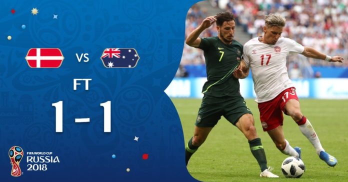 Dinamarca 1-1 Australia Mundial Rusia
