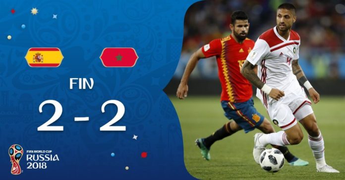 España 2-2 Marruecos Mundial Rusia España 2-2 Marruecos Mundial Rusia