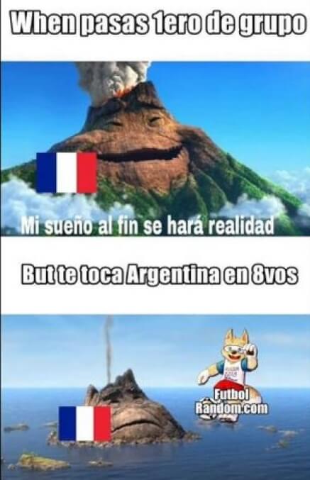 Memes Argentina-Francia Mundial 2018 