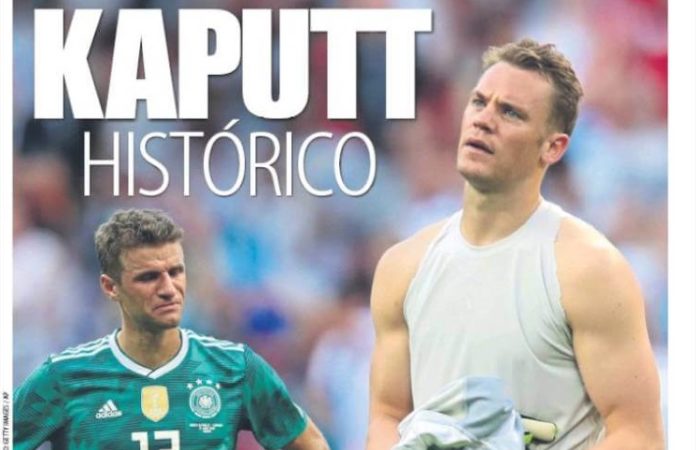 Alemania eliminada del Mundial