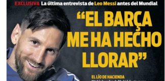 Messi: «El Barça me hizo llorar», Florentino no cede a CR7 | Las Portadas El Barça me hizo llorar