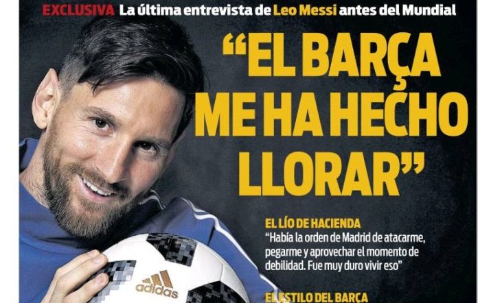 El Barça me hizo llorar