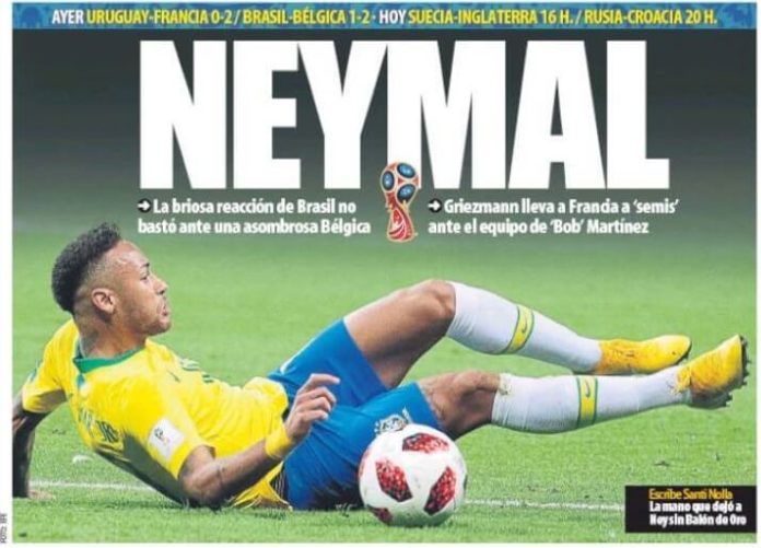 Neymal, Brasil y Uruguay eliminados