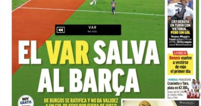 El VAR salva al Barça El VAR salva al Barça
