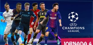 Partidos Jornada 4 Champions League 2018-2019 | Horarios y TV Partidos Jornada 4 Champions 2018
