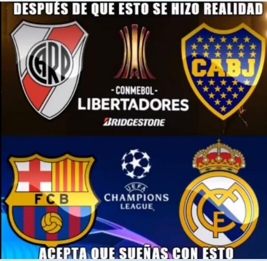 Memes Superfinal Boca-River Libertadores