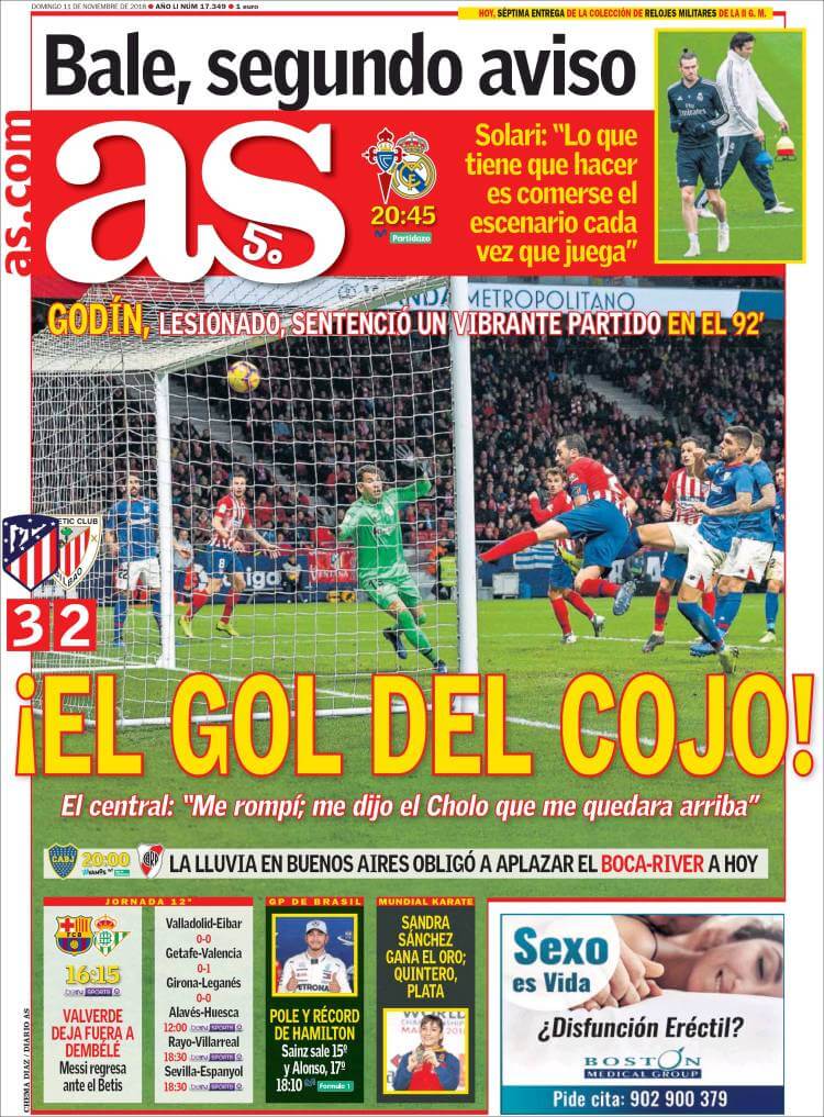 Portada as 11/11/2018 Portada as 11/11/2018