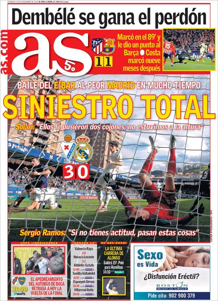 Portada as 25/11/2018 Portada as 25/11/2018
