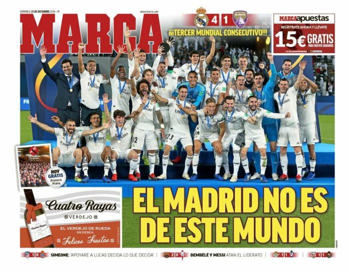Portadas Deportivas 23/12/2018