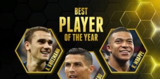 Cristiano Ronaldo Globe Soccer al Mejor Futbolista de 2018 Cristiano Ronaldo Globe Soccer 2018