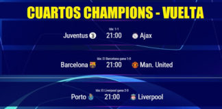 Cuartos de final de Champions – Vuelta | Partidos, horarios y dónde ver por TV Cuartos de final de Champions partidos