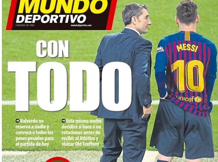 Portadas Deportivas 2/04/2019 Portadas Deportivas 2/04/2019